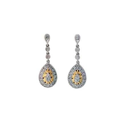 14KT Gold Diamond Earrings