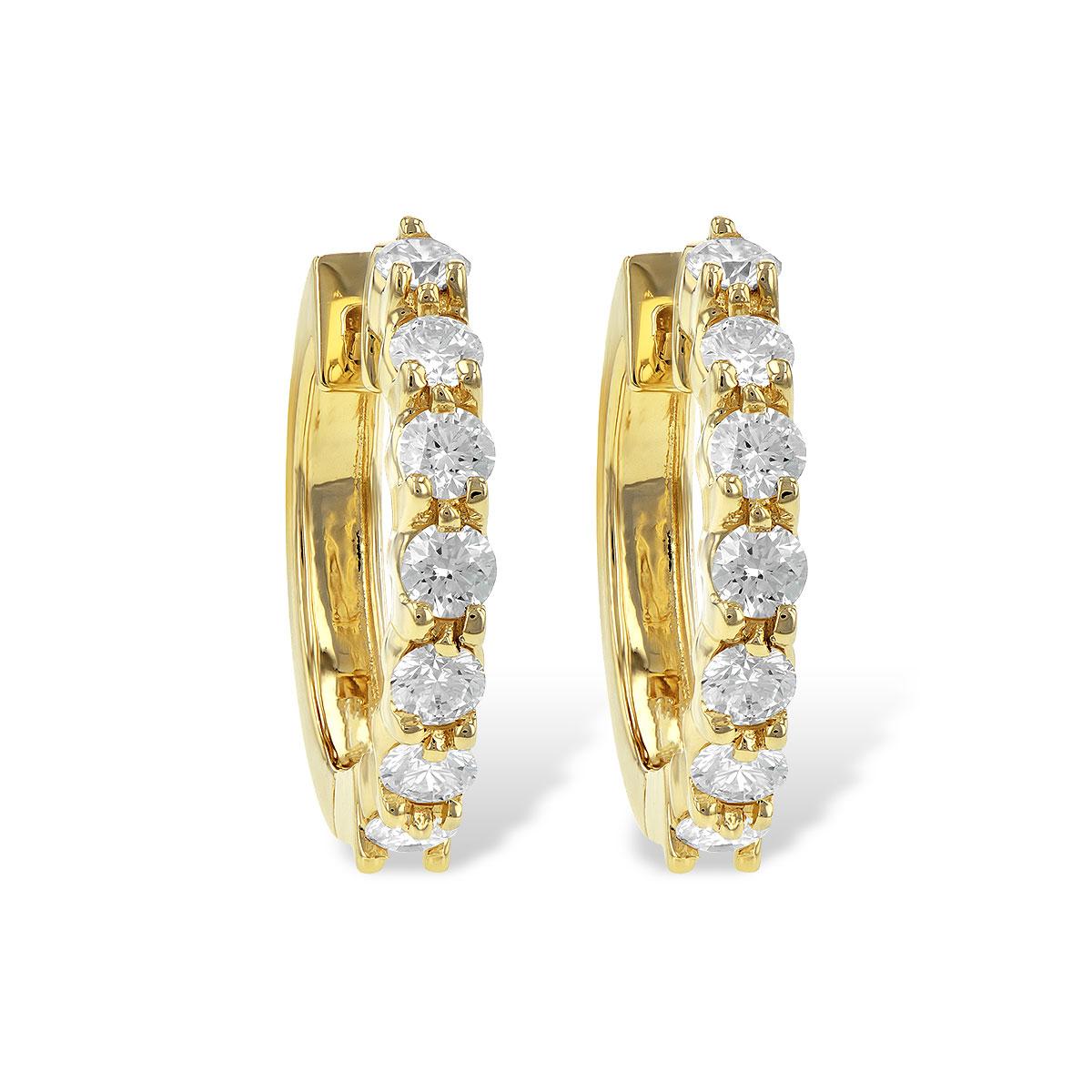 14KT Gold Diamond Earrings