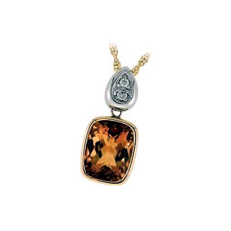 14KT Gold Citrine Necklace