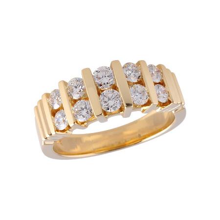 14KT Gold Ladies Diamond Wedding Ring