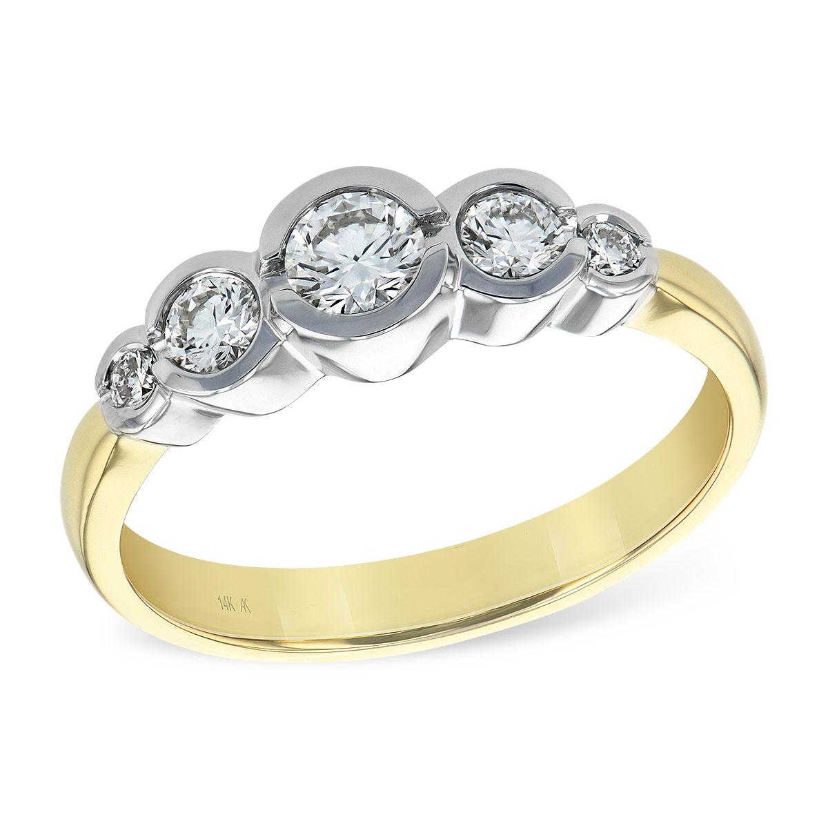 14KT Gold Ladies Diamond Wedding Ring