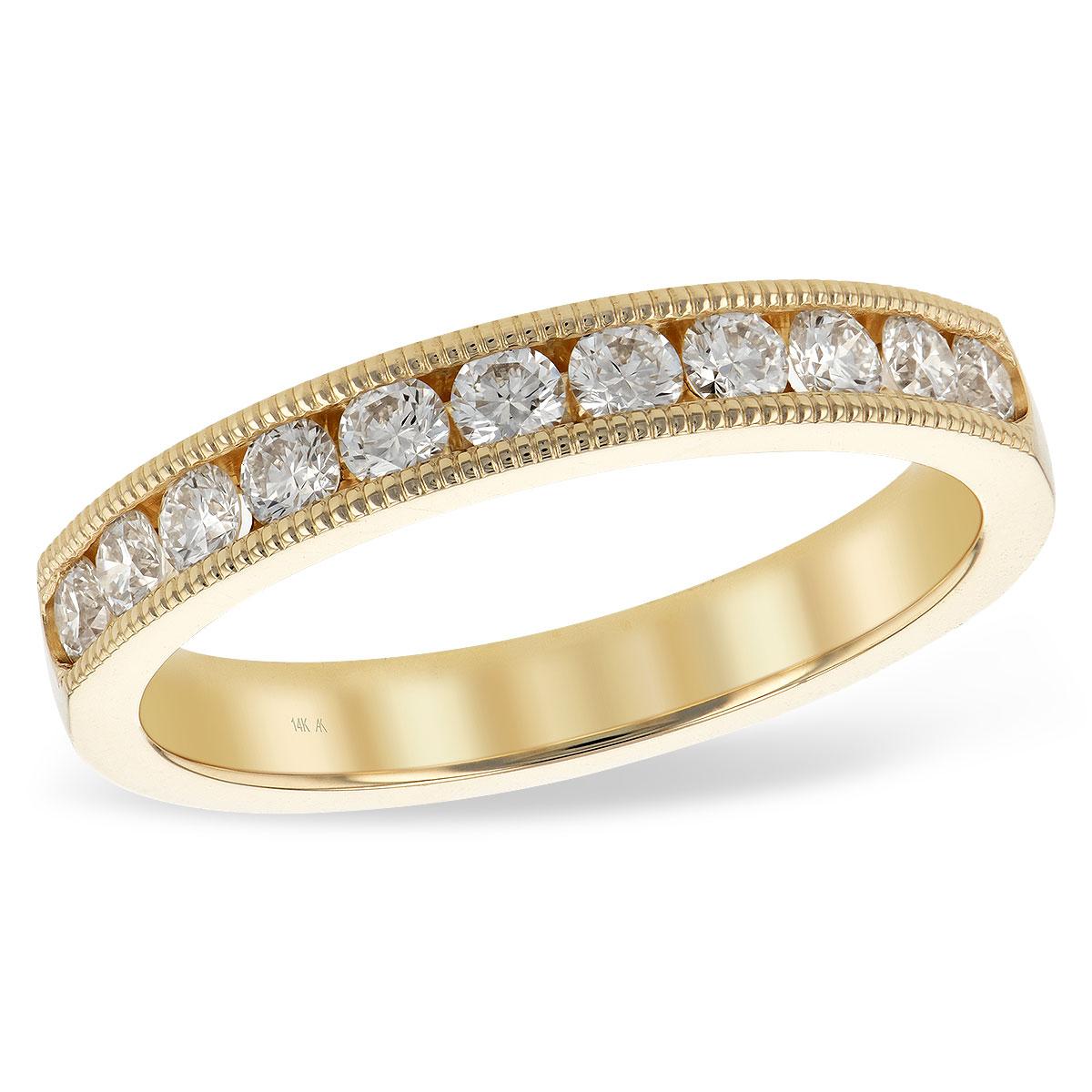 14KT Gold Ladies Diamond Wedding Ring