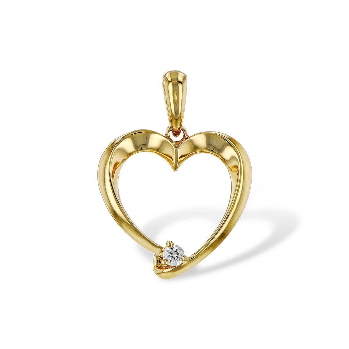 14KT Gold Diamond Pendant