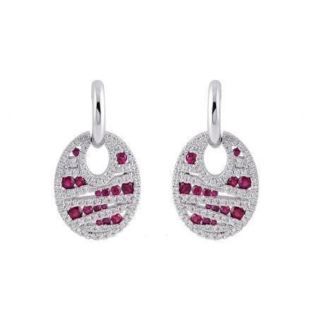 14KT Gold Ruby Earrings