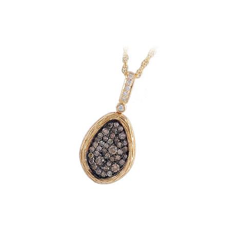 14KT Gold Brown Diamond Necklace