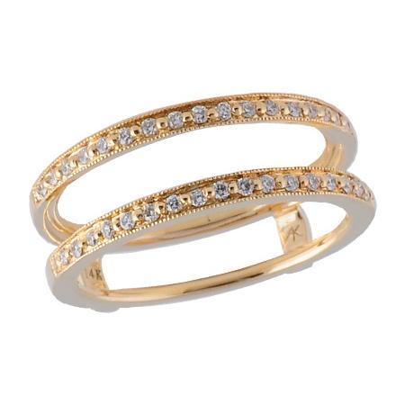 14KT Gold Ladies Diamond Wrap/Guard