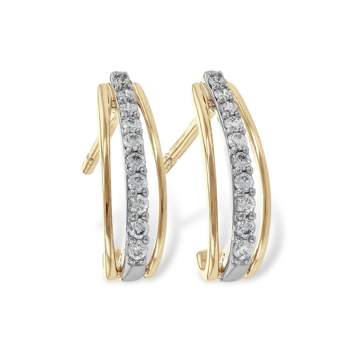 14KT Gold Diamond Earrings