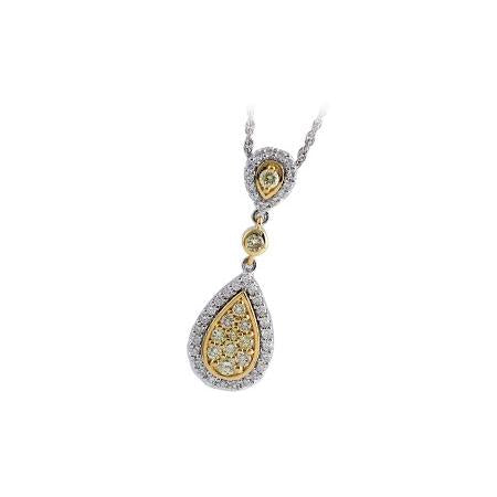 14KT Gold Yellow Diamond Necklace