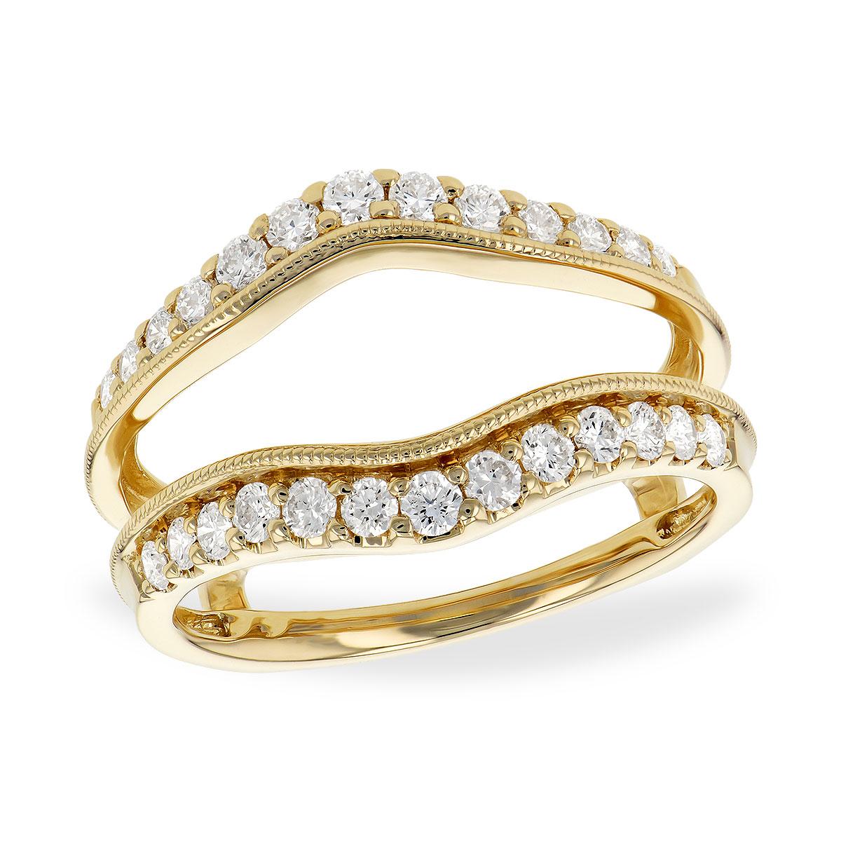 14KT Gold Ladies Diamond Wrap/Guard