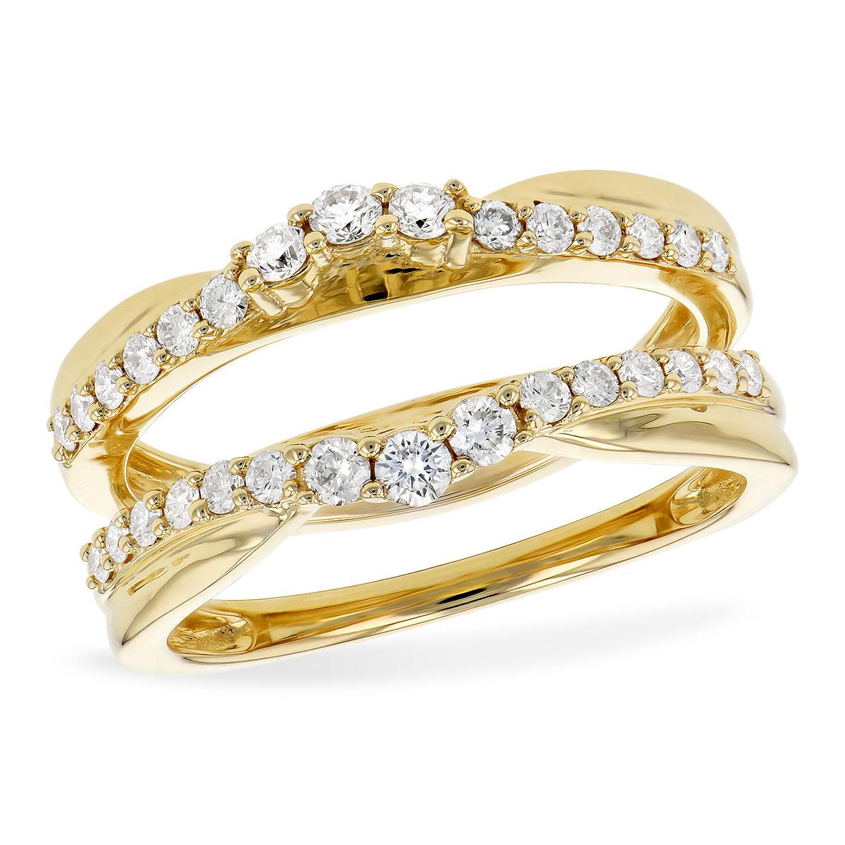 14KT Gold Ladies Diamond Wrap/Guard