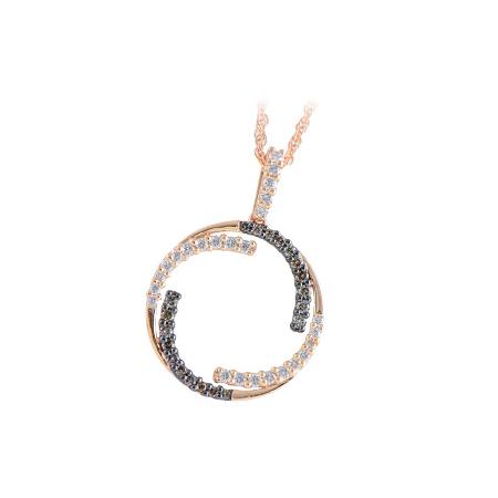 14KT Gold Brown Diamond Necklace