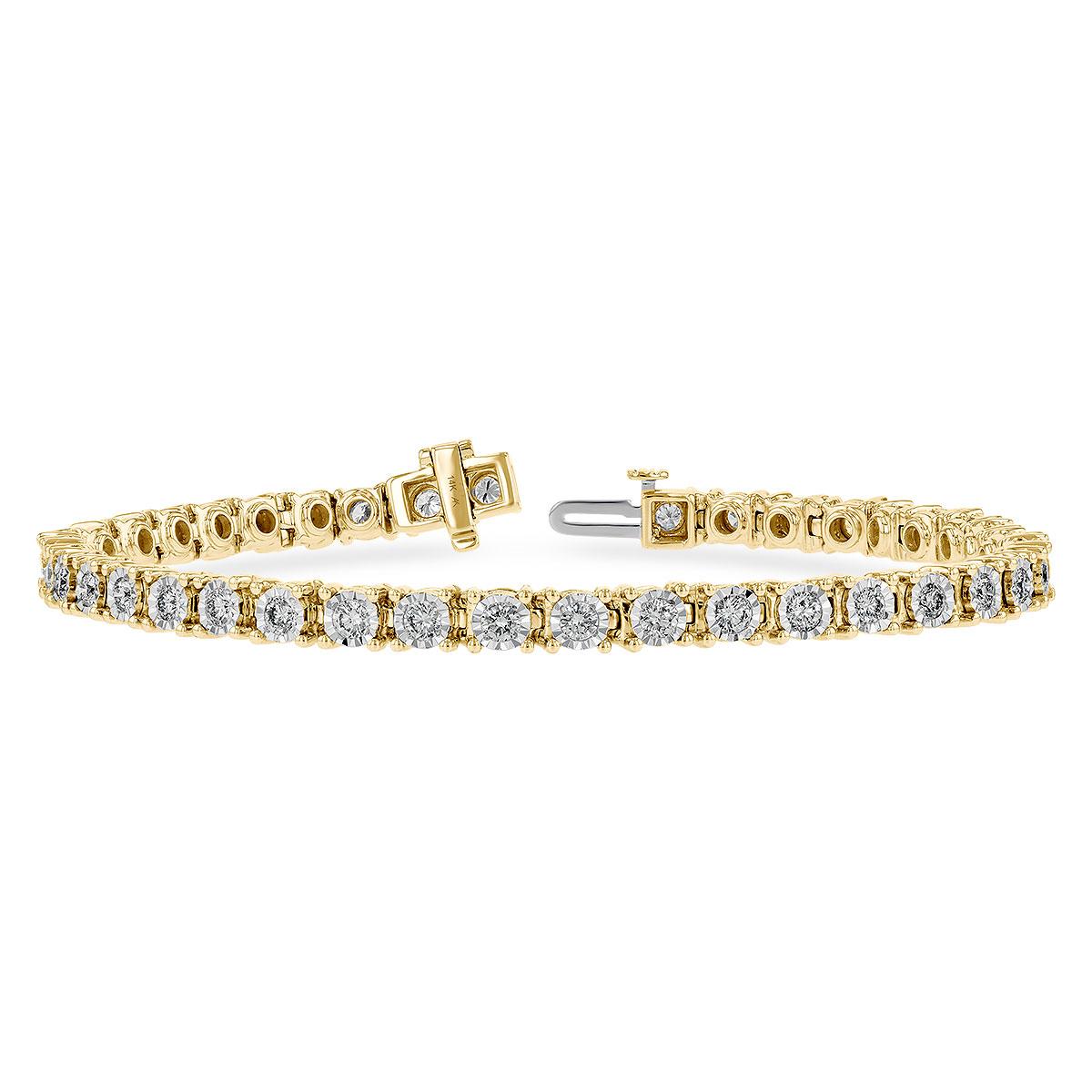 14KT Gold Diamond Bracelet