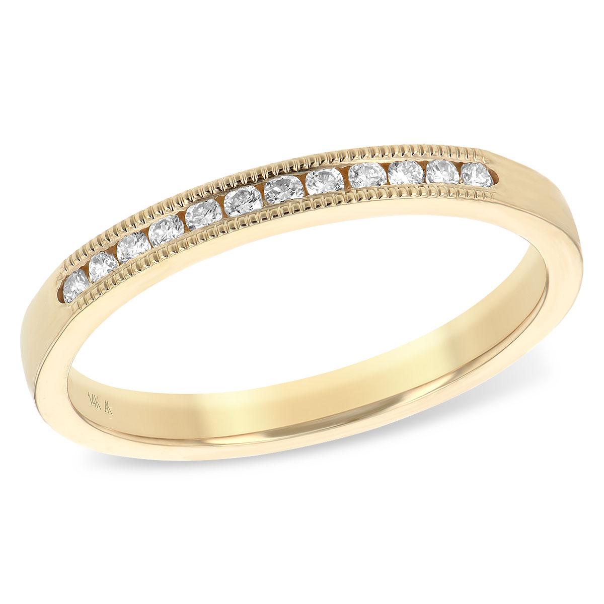 14KT Gold Ladies Diamond Wedding Ring