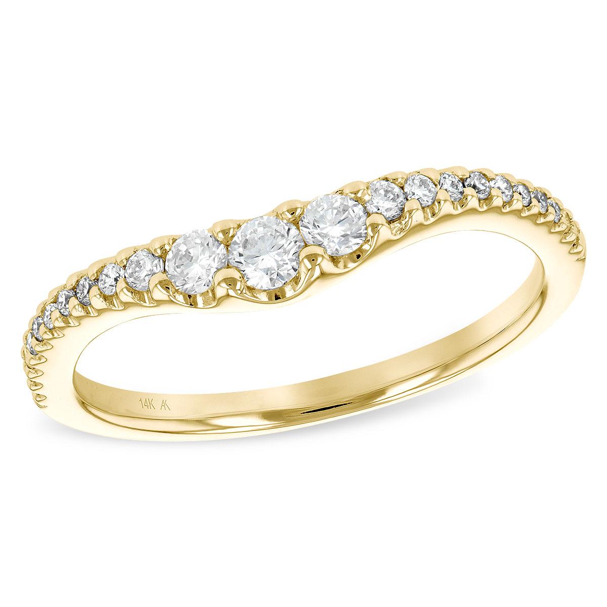 14KT Gold Ladies Diamond Wrap/Guard