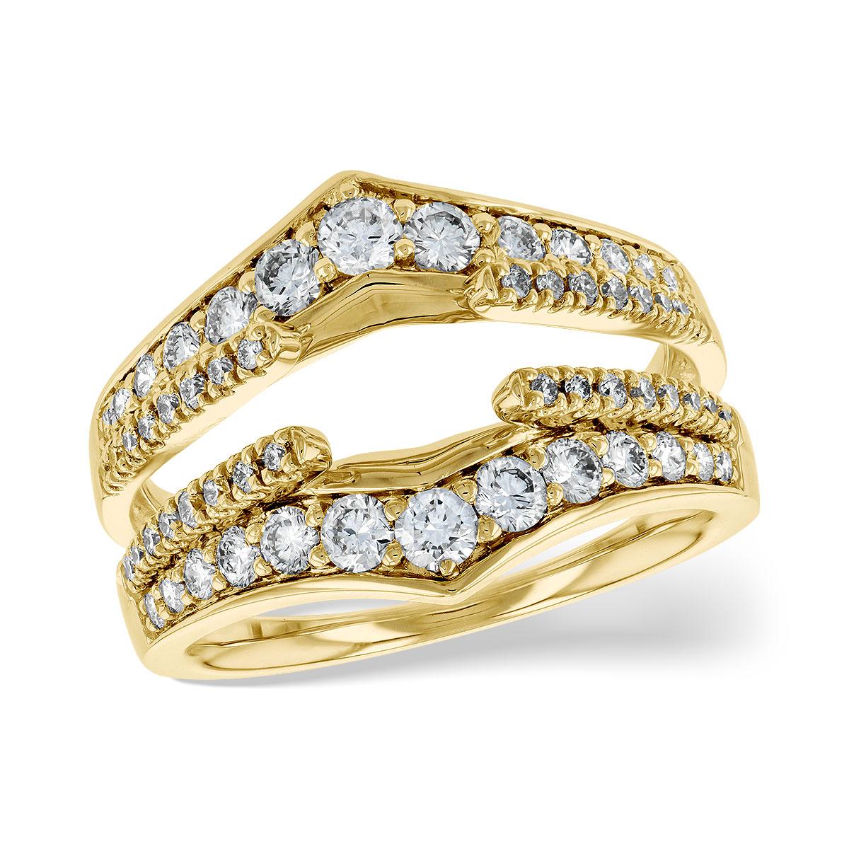 14KT Gold Ladies Diamond Wrap/Guard