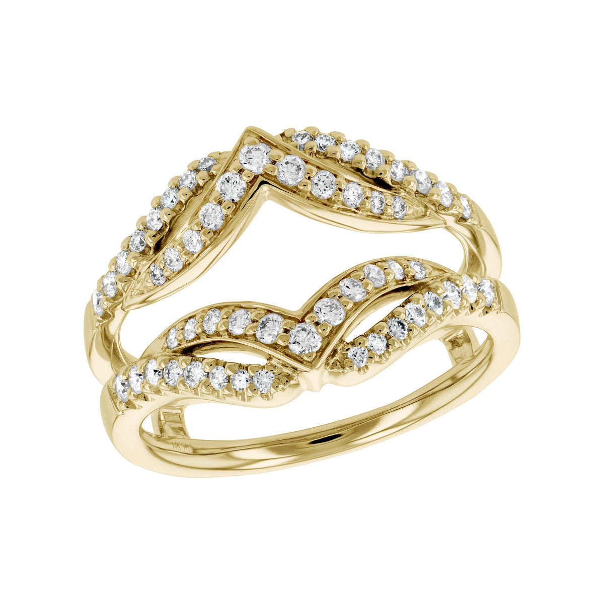 14KT Gold Ladies Diamond Wrap/Guard