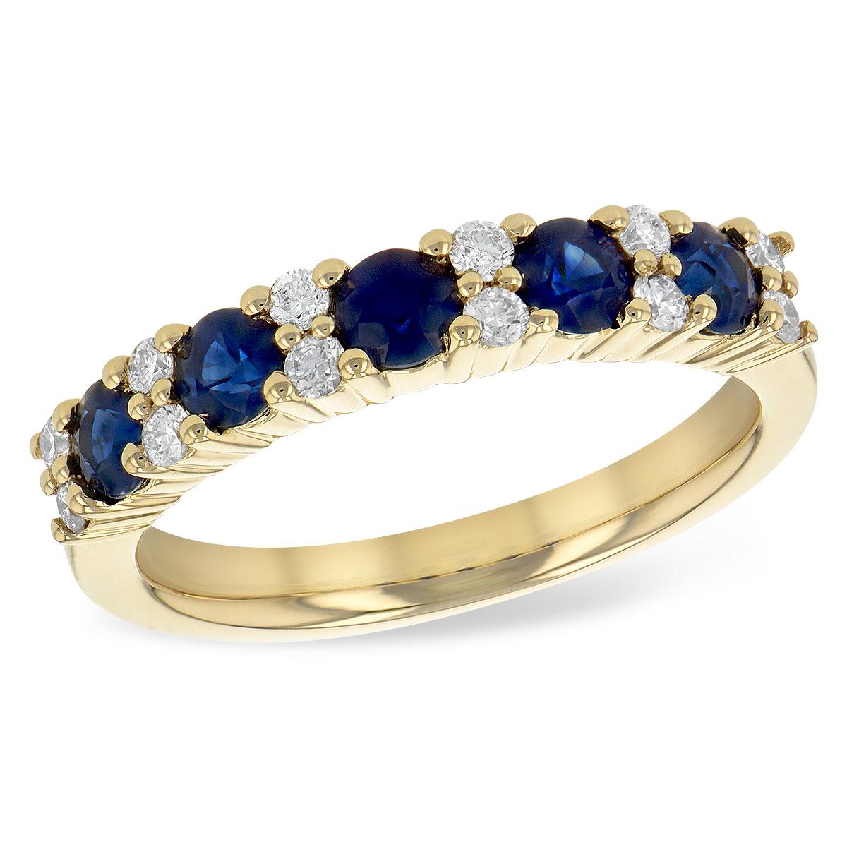 14KT Gold Ladies Sapphire Wedding Ring
