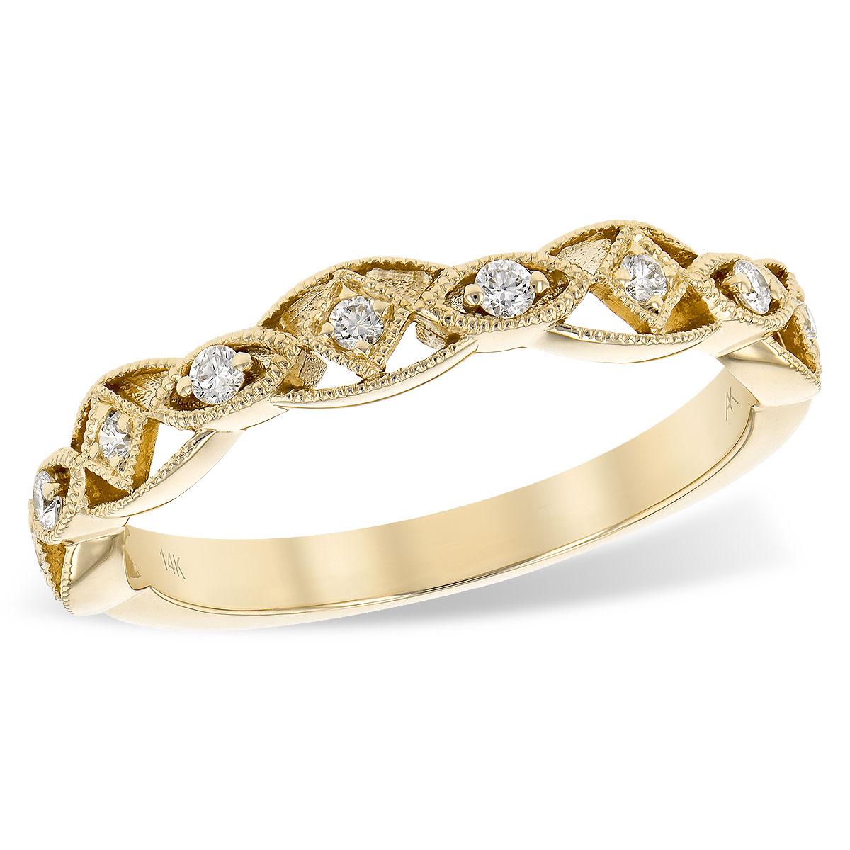 14KT Gold Ladies Diamond Wedding Ring