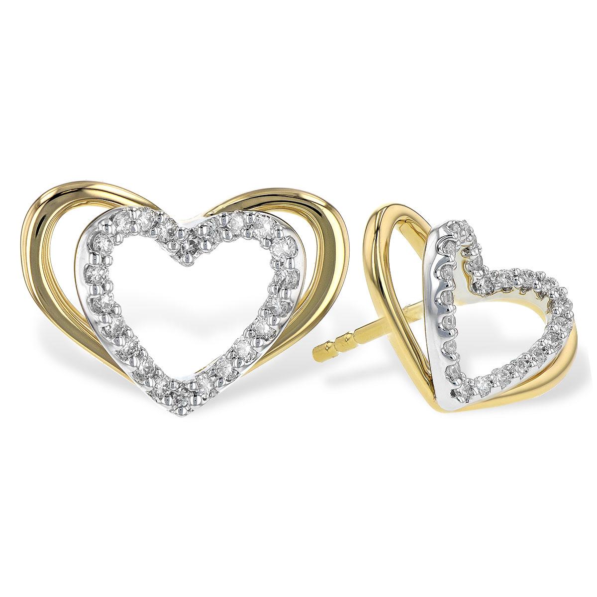 14KT Gold Diamond Earrings