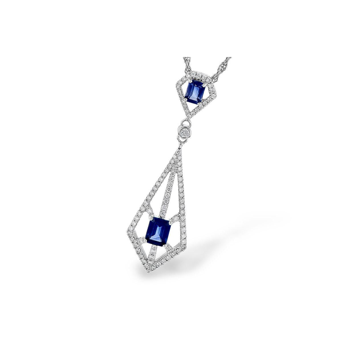 14KT Gold Sapphire Necklace