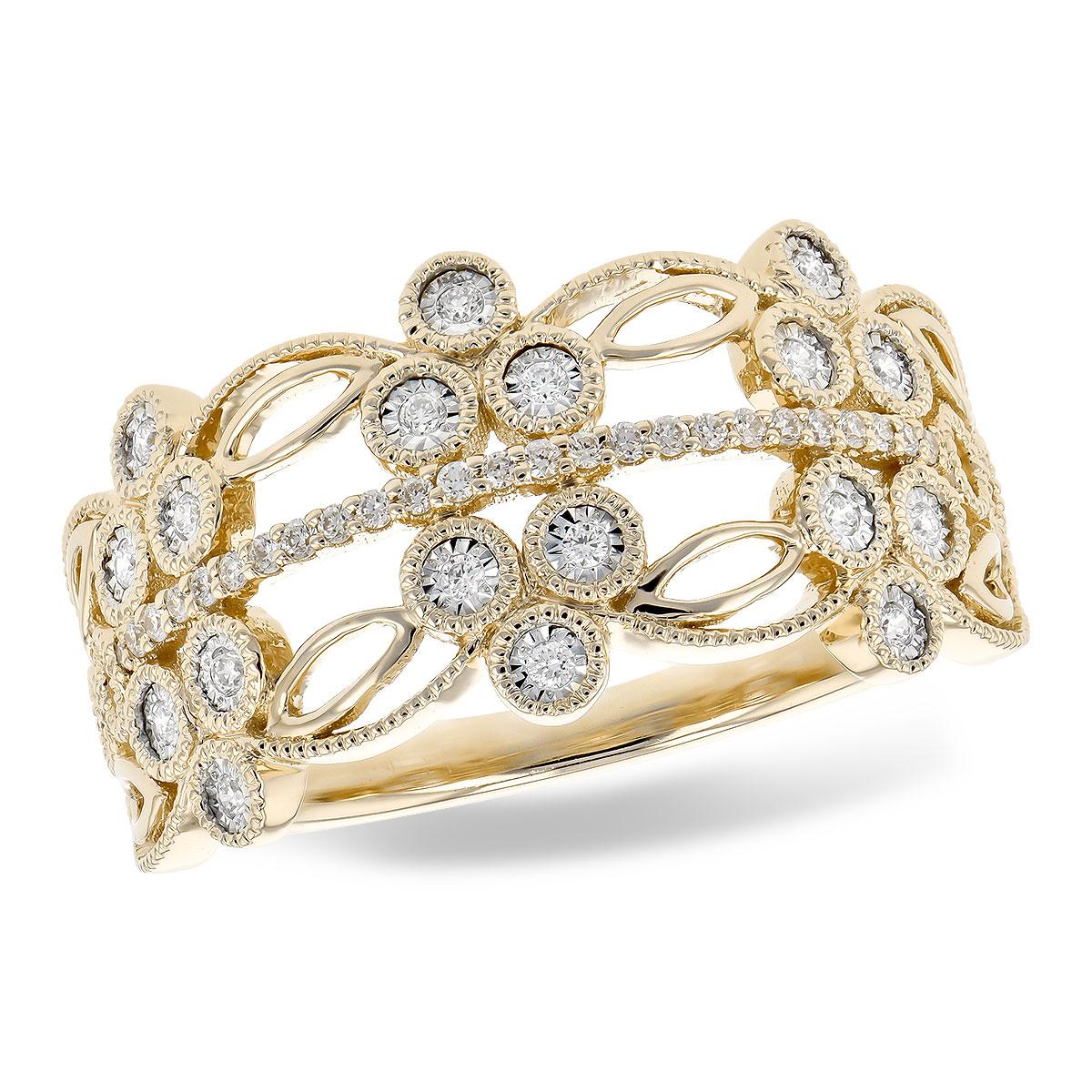 14KT Gold Ladies Diamond Wedding Ring