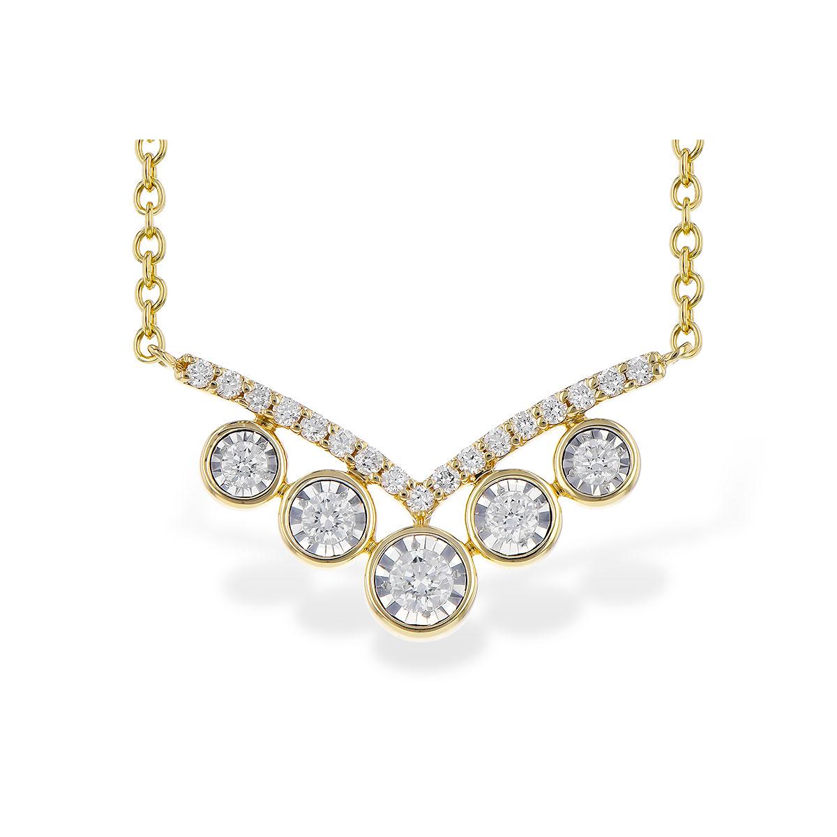 14KT Gold Diamond Necklace
