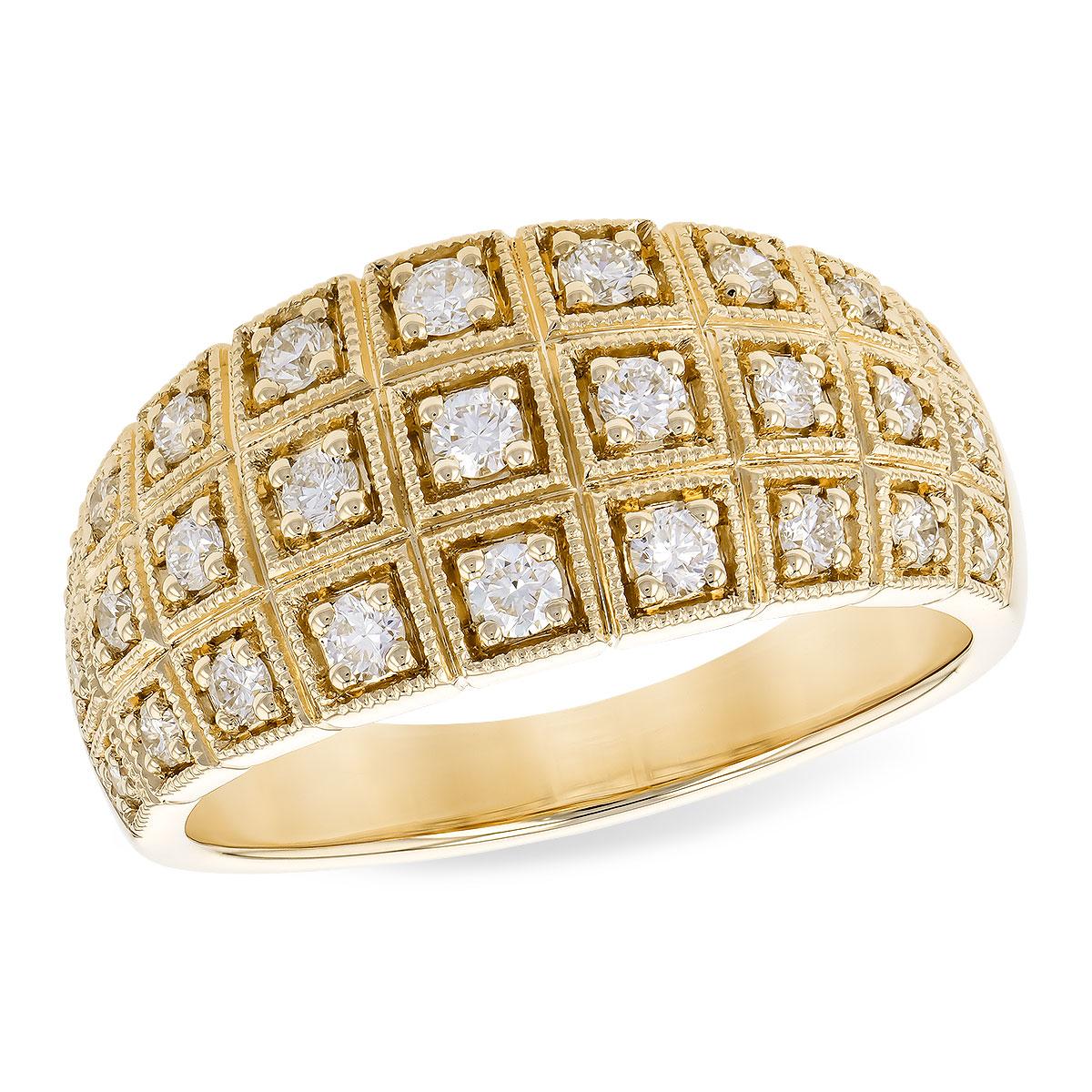 14KT Gold Ladies Diamond Wedding Ring