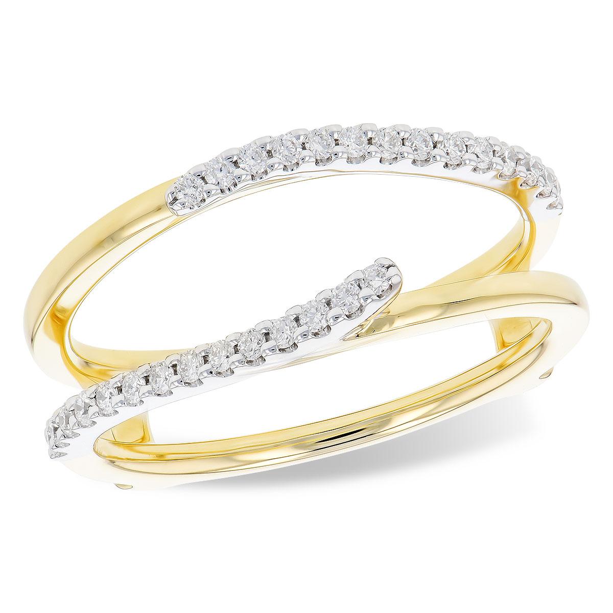 14KT Gold Ladies Diamond Wrap/Guard