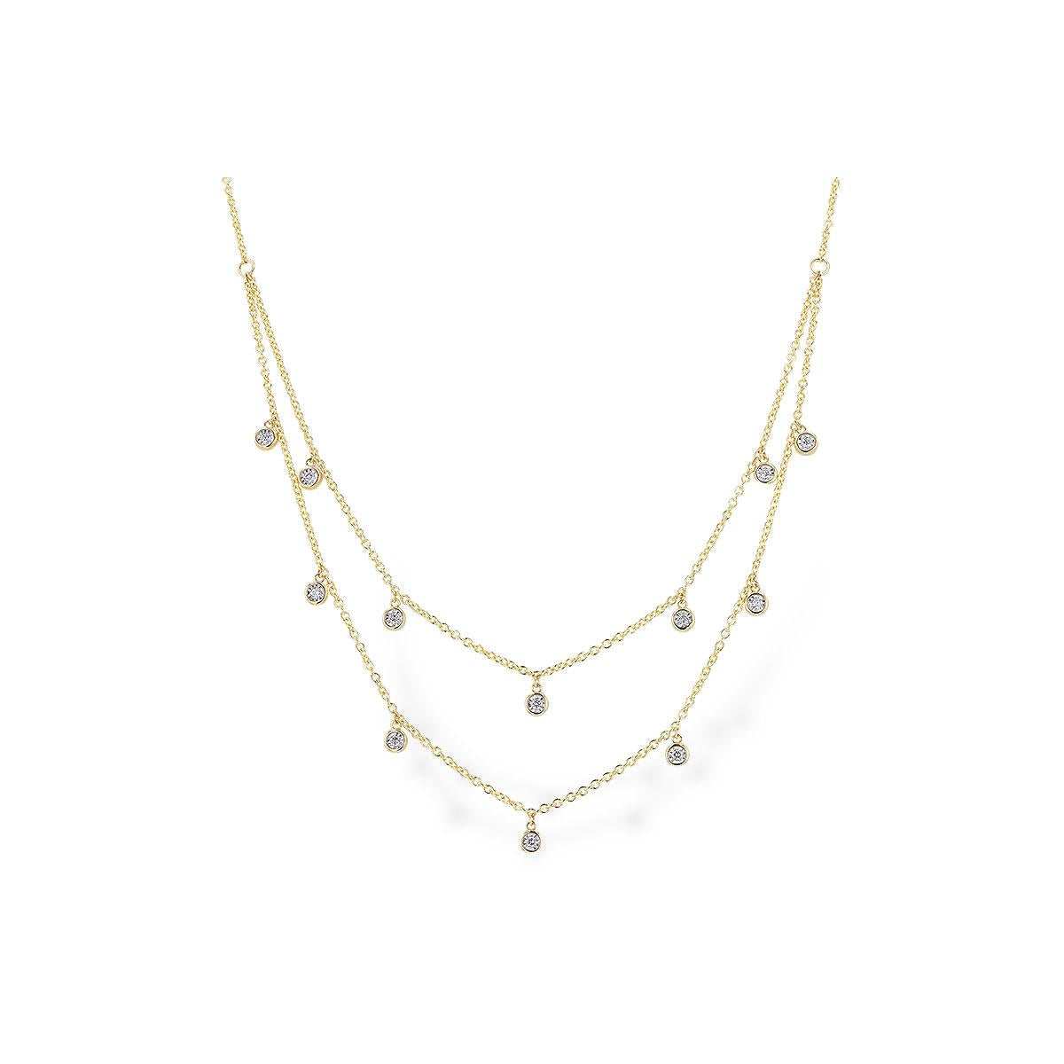 14KT Gold Diamond Necklace
