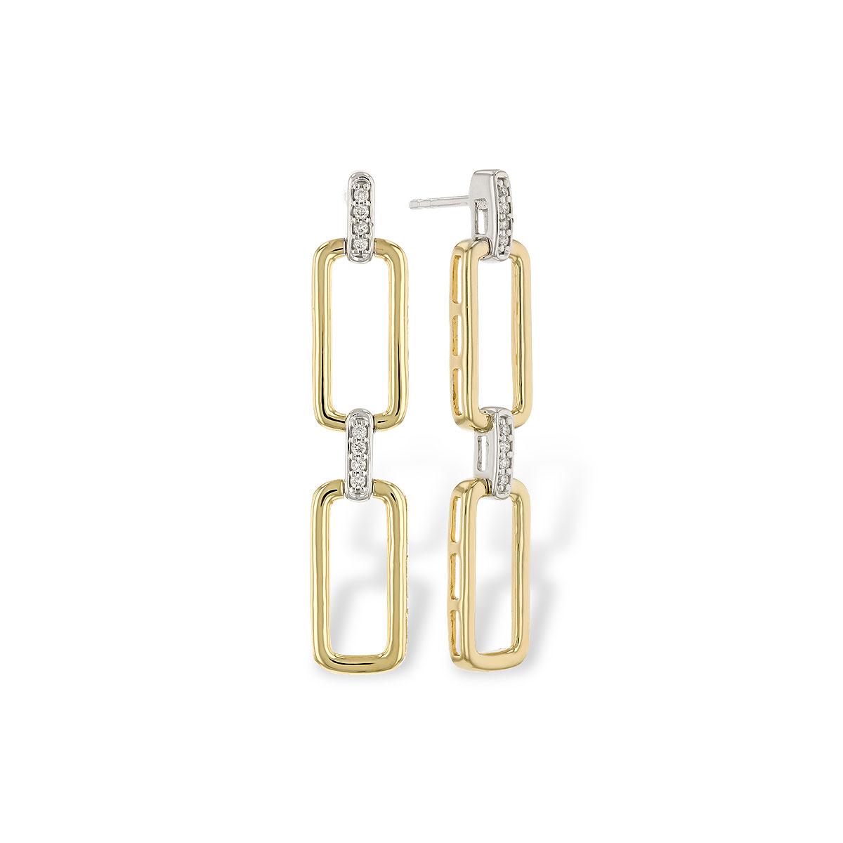 14KT Gold Diamond Earrings