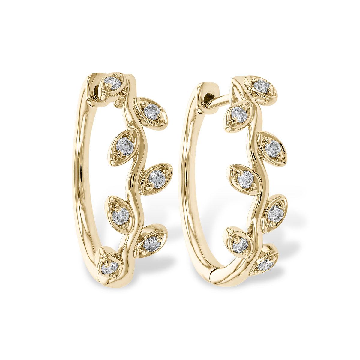 14KT Gold Diamond Earrings