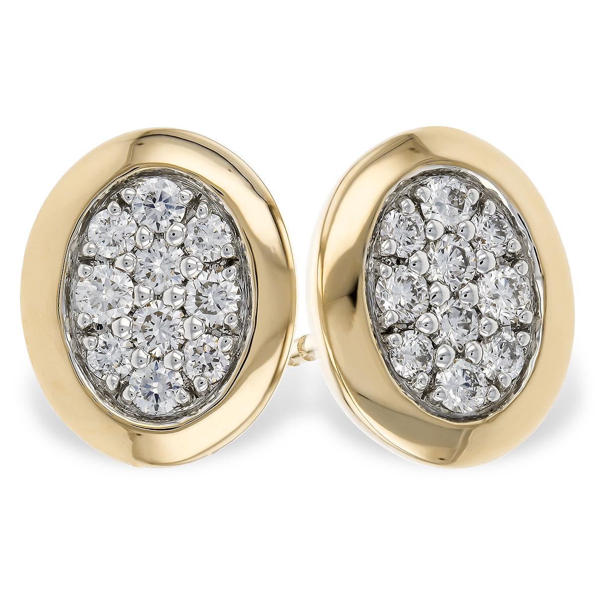 14KT Gold Diamond Earrings