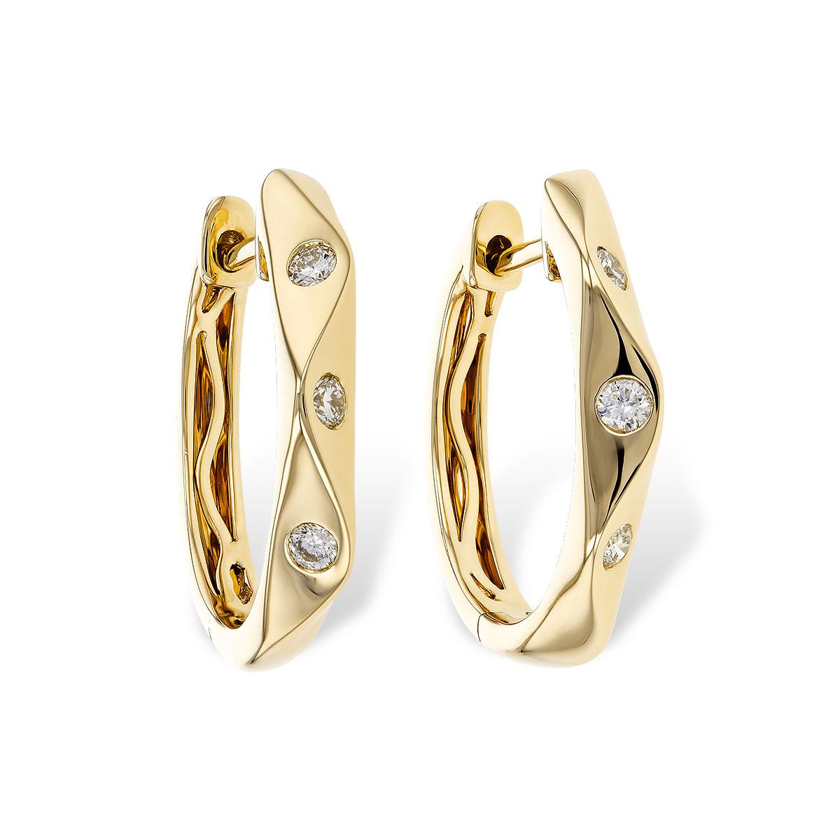 14KT Gold Diamond Earrings