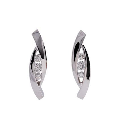 14KT Gold Diamond Earrings