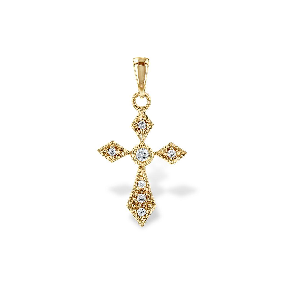 14KT Gold Diamond Pendant