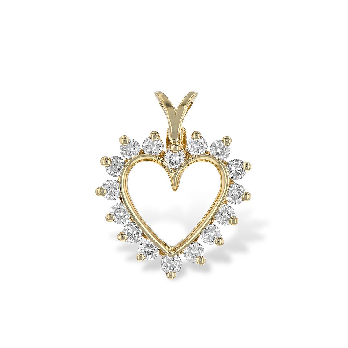 14KT Gold Diamond Pendant