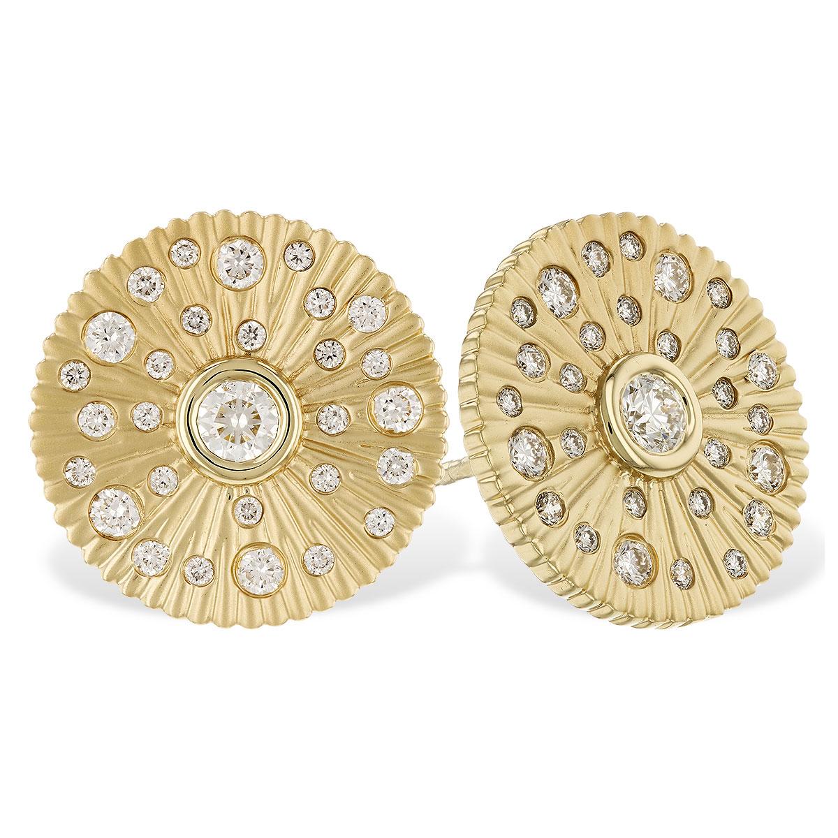 14KT Gold Diamond Earrings
