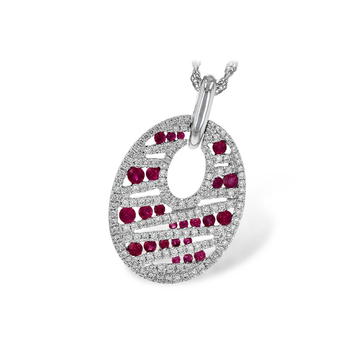 14KT Gold Ruby Necklace