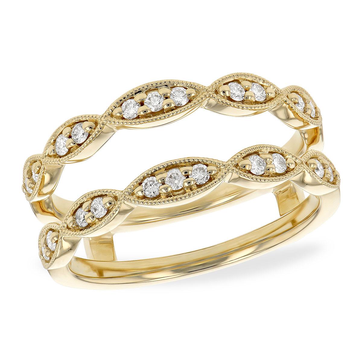 14KT Gold Ladies Diamond Wrap/Guard