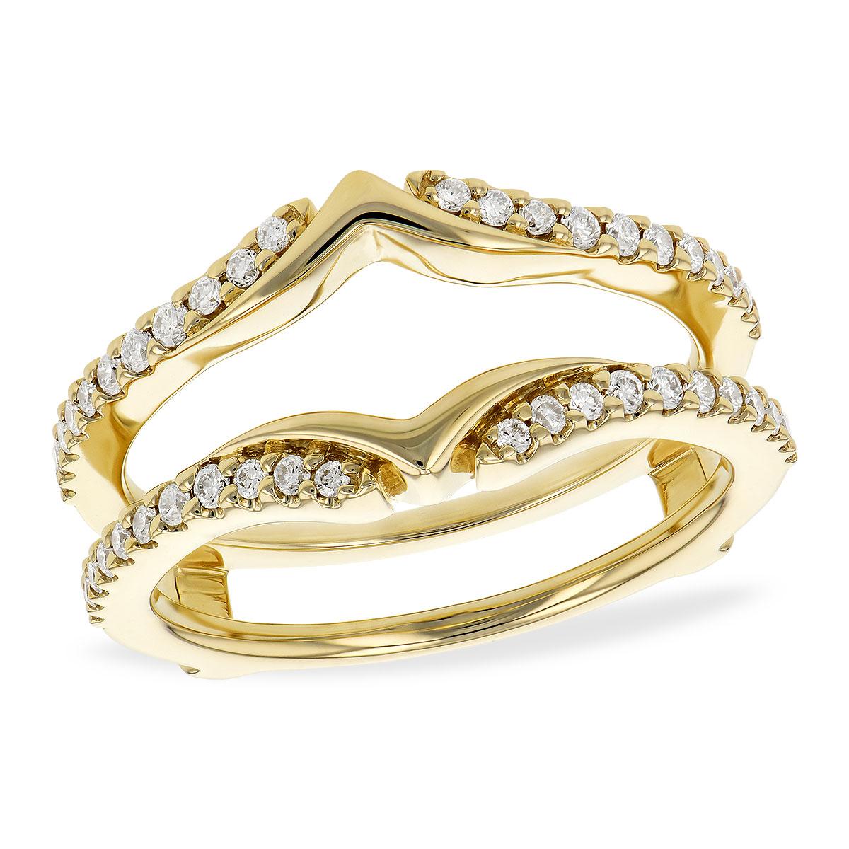 14KT Gold Ladies Diamond Wrap/Guard