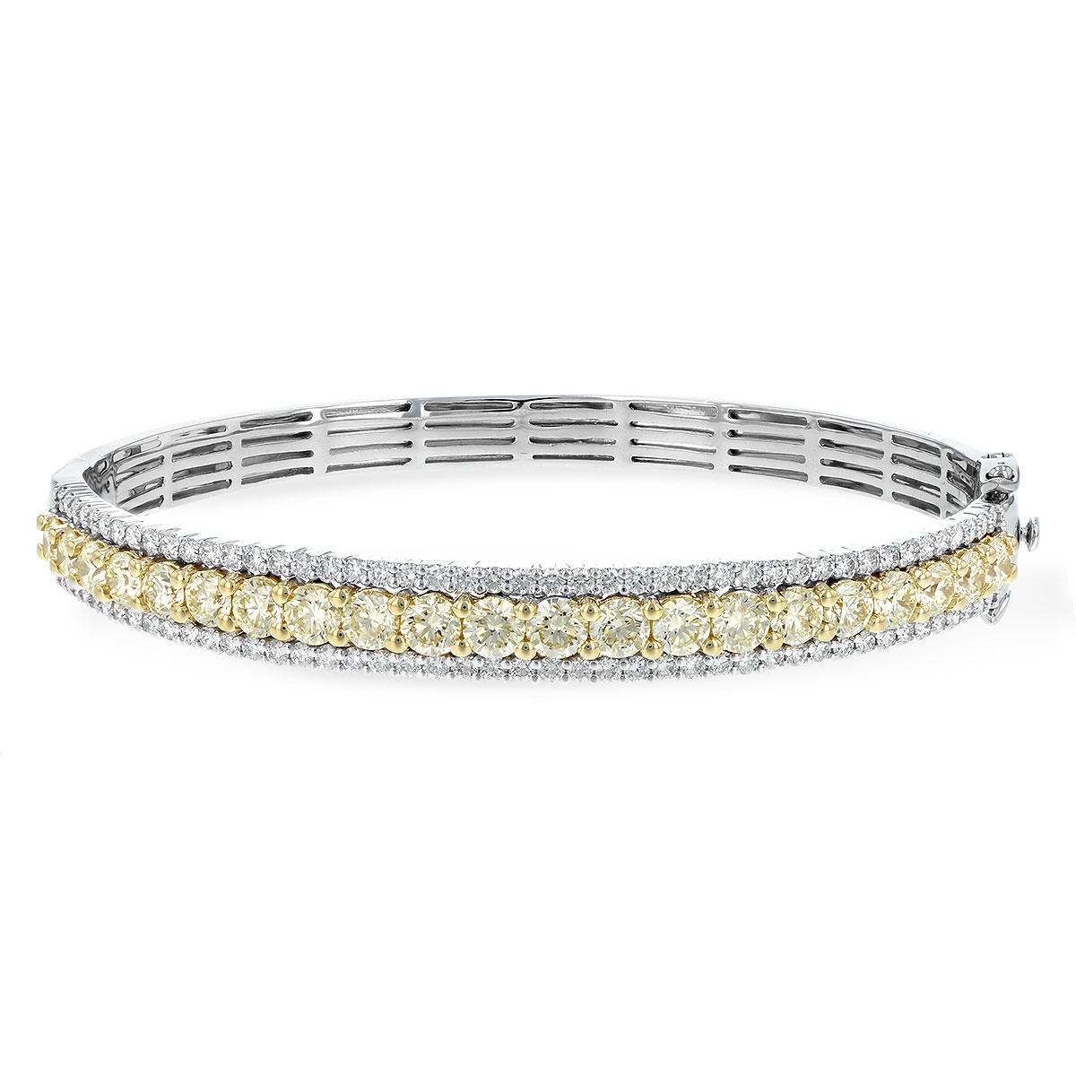 14KT Gold Yellow Diamond Bracelet