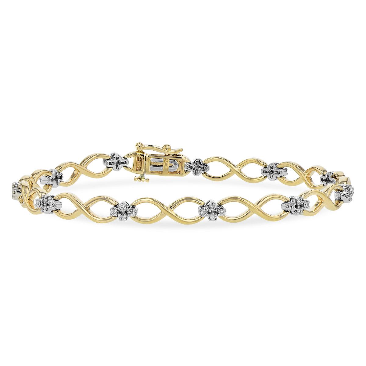 14KT Gold Diamond Bracelet