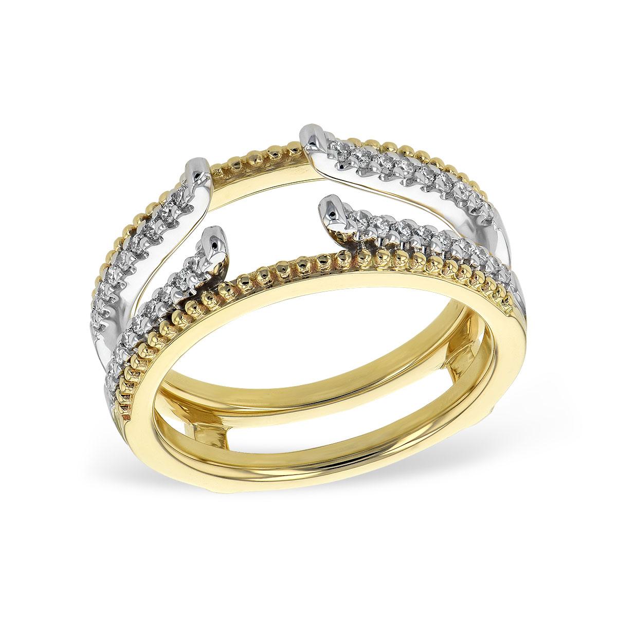 14KT Gold Ladies Diamond Wrap/Guard