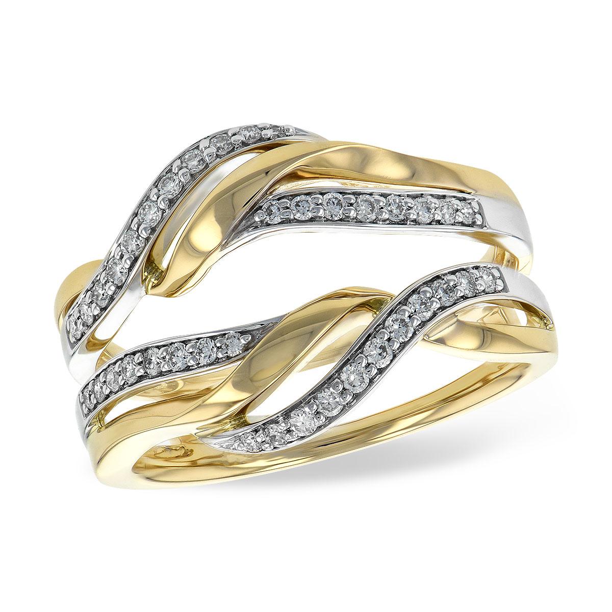 14KT Gold Ladies Diamond Wrap/Guard