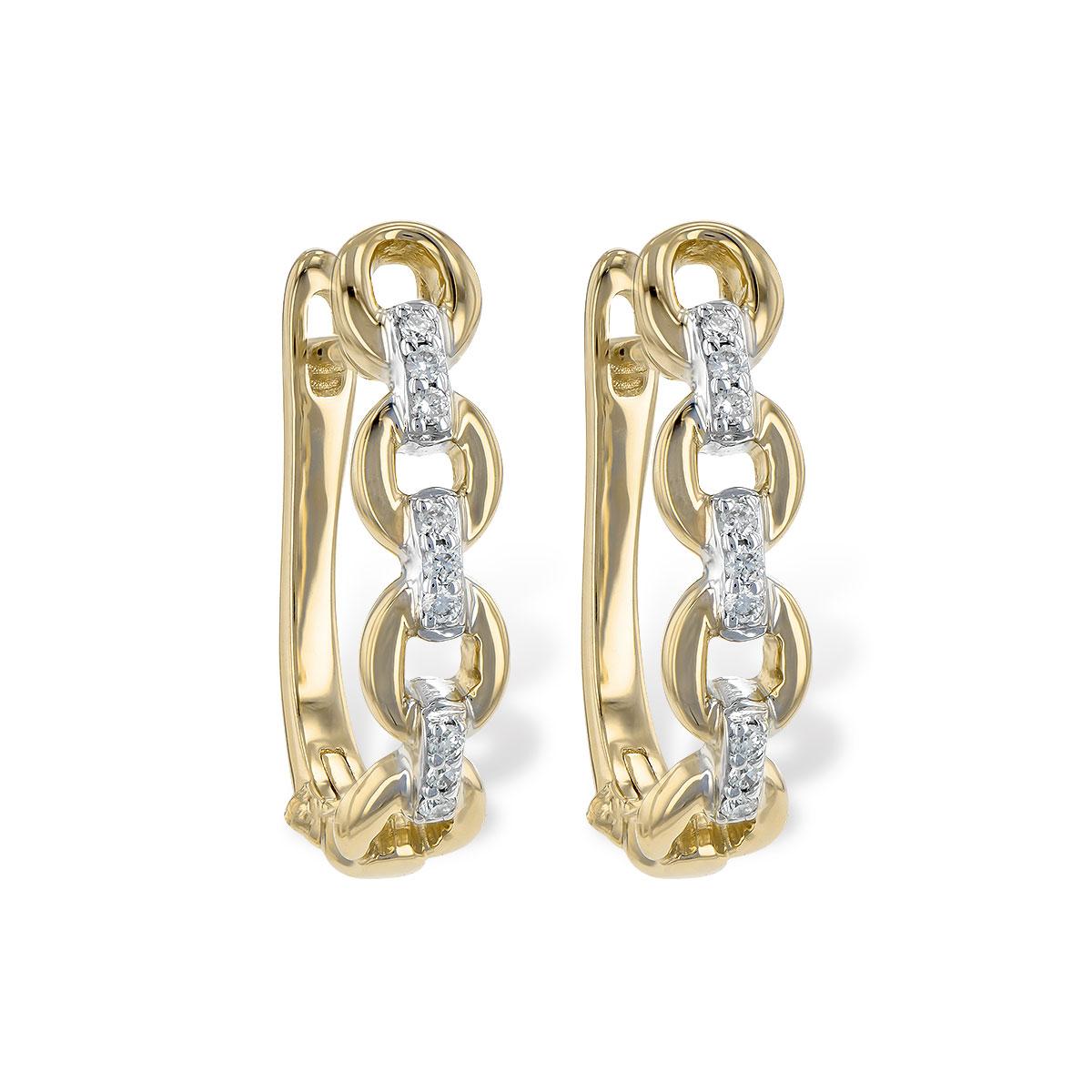 14KT Gold Diamond Earrings