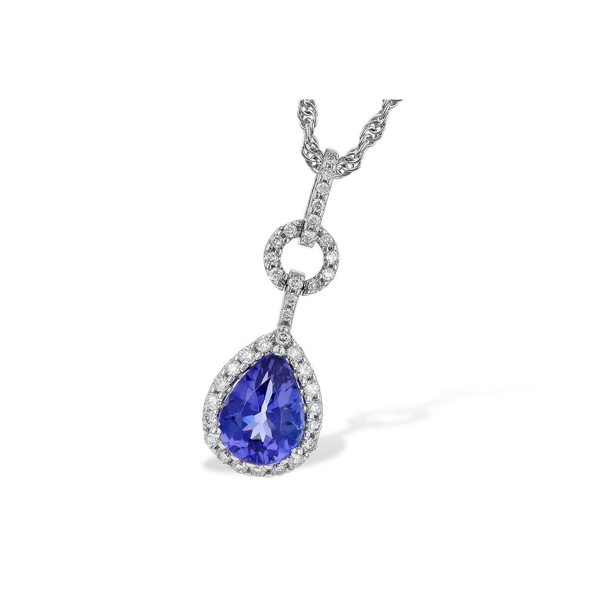 14KT Gold Tanzanite Necklace