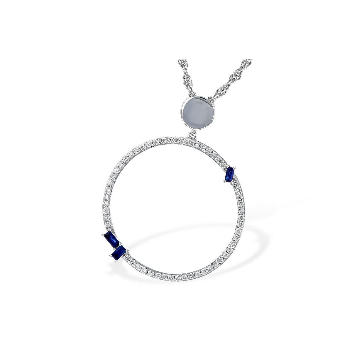 14KT Gold Sapphire Necklace