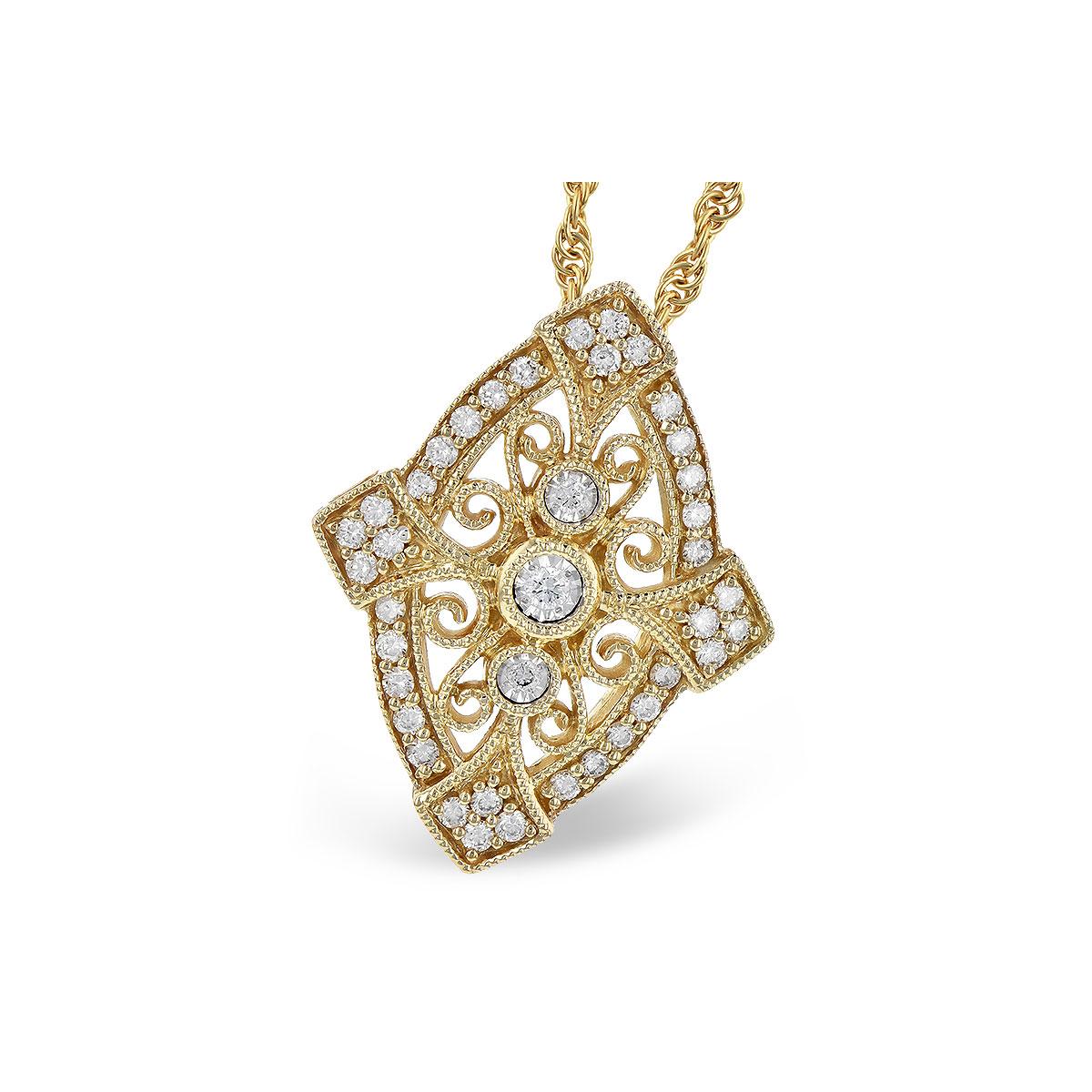 14KT Gold Diamond Necklace