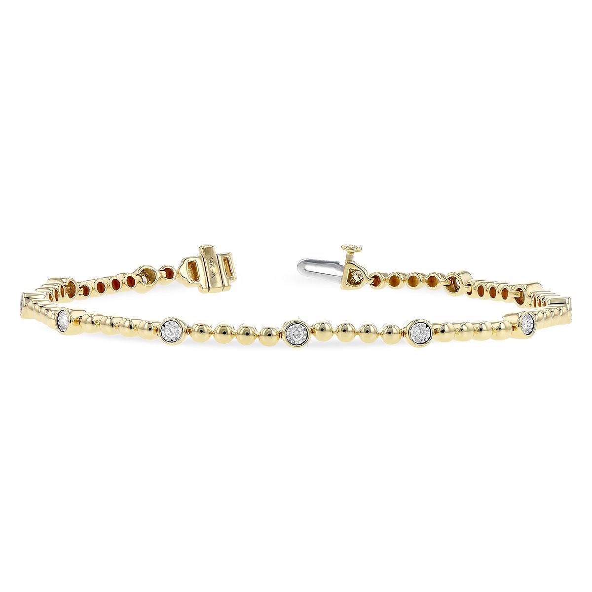 14KT Gold Diamond Bracelet