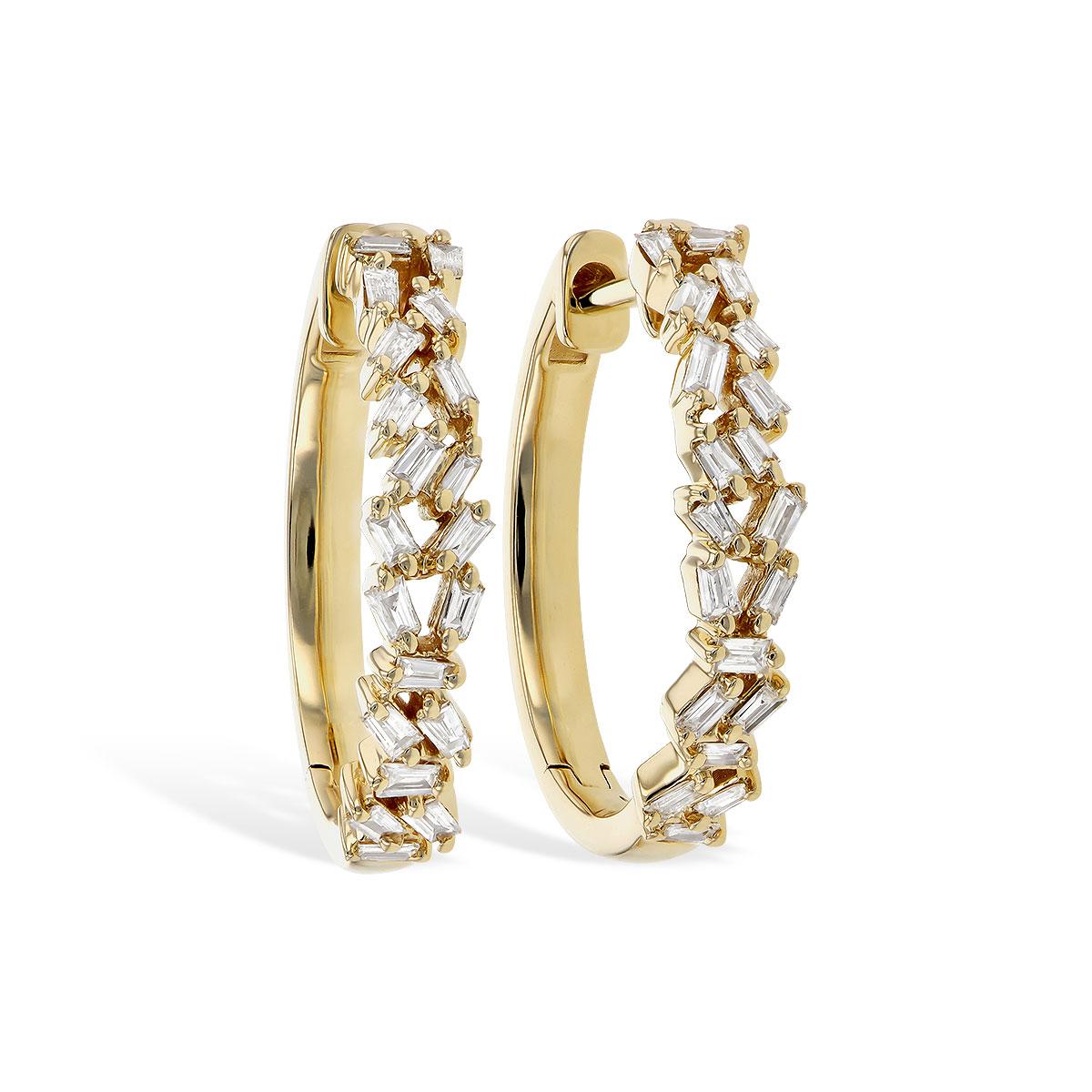 14KT Gold Diamond Earrings